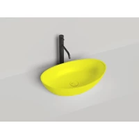 Раковина-чаша Salini S-Sense Noemi 1101103GF 56x34 см, накладная, покраска по RAL глянец полностью