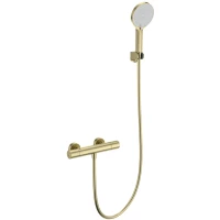 Термостат для душа Wonzon & Woghand Inn 1 WW-B3013-A-BG с душевым гарнитуром, золотой матовый