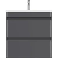 Тумба под раковину Style Line Атлантика СС-00002592 59,6 см, подвесная, графит матовый