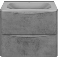 Тумба с раковиной бетон 59,4 см Vincea Paola VMC-2P600BT + VCB-2VP600G