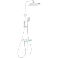 Душевая система Wonzon & Woghand Muse Lumia WW-B4174-MW 300x200 мм, с термостатом, белый матовый