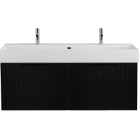 Тумба под раковину Cezares Premium 55447 120,4 см, подвесная, Plisse Nero Opaco