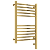 Полотенцесушитель электрический 600x400 золотой МЭМ правый, перемычка выгнутая Сунержа Богема 3.0 03-5803-6040