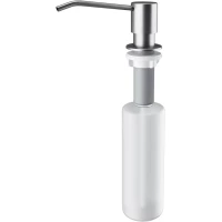 Дозатор для жидкого мыла KuchenStern Aster 530SS50 300 мл, встраиваемый, для кухни, нержавеющая сталь