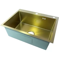 Кухонная мойка Fmark FSC6045C 60x45 см, золотой матовый