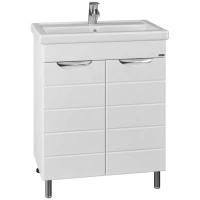 Тумба с раковиной белый глянец 71 см Санта Родос 206018 + FOCTEP70