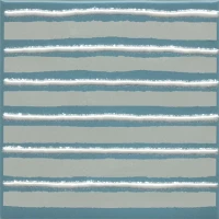 Декор Бахия 4 бирюзовый глянцевый 9,8x9,8