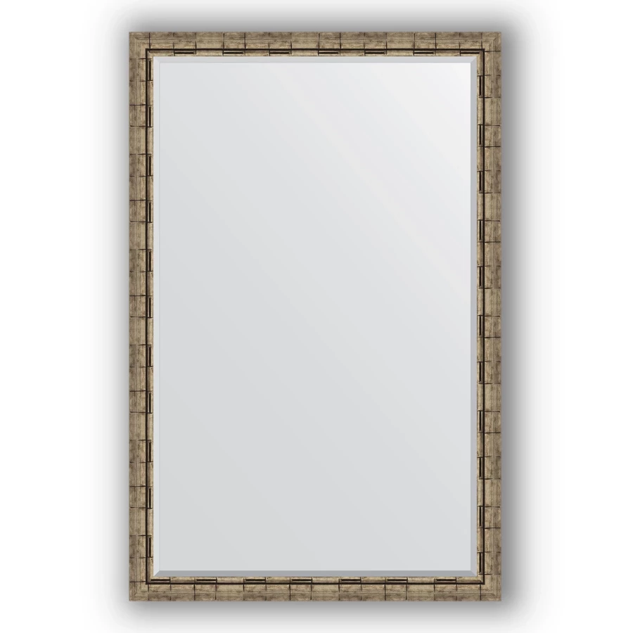 Зеркало 113x173 см серебряный бамбук Evoform Exclusive BY 1216 зеркало 59x119 см вензель серебряный evoform exclusive by 3501