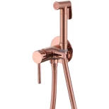 Изображение товара гигиенический душ abber wasser kreis af8125rg со смесителем, розовое золото