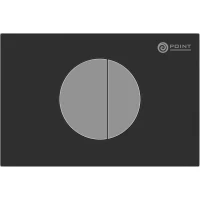 Кнопка смыва Point Венера PN44073BC для инсталляции, черный/хром