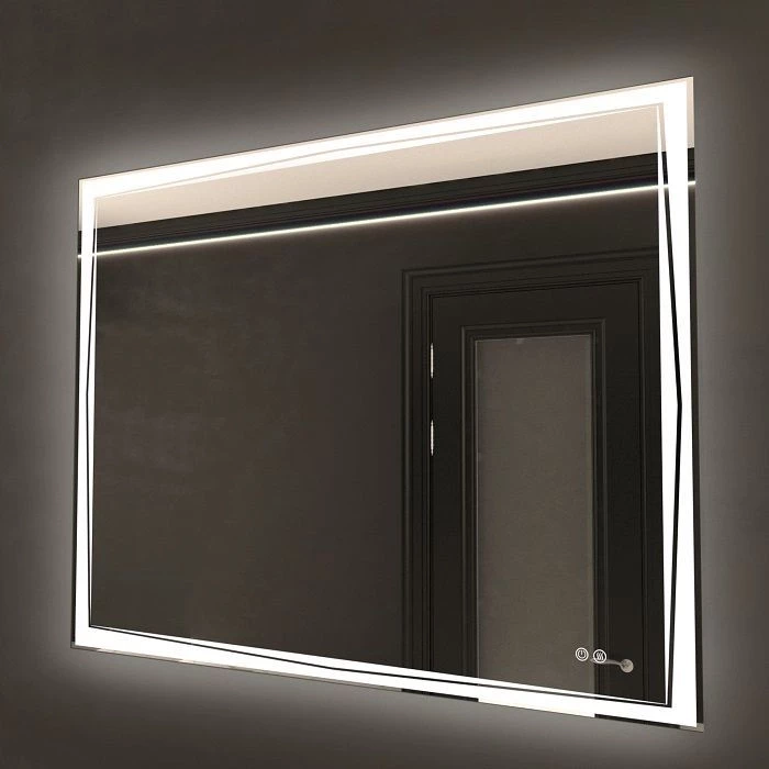 Зеркало 100x80 см Art&Max Firenze AM-Fir-1000-800-DS-F-H зеркало cersanit led 011 design 100x80 см с подсветкой часы металл рамка прямоугольное 758380