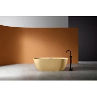 Ванна из литьевого мрамора Abber Frankfurt AM9941MS 170x75 см, отдельностоящая, песочный матовый