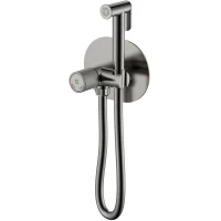 Гигиенический душ Boheme Tech 157-GM со смесителем, графит матовый