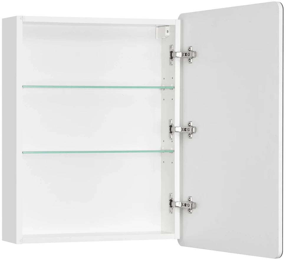 Зеркальный шкаф 55,1х70,1 см белый глянец R Акватон Скай 1A238402SY010 - фото 2