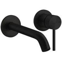 Смеситель для раковины Gessi Gessi316 54083#299 встраиваемый, без донного клапана, черный матовый