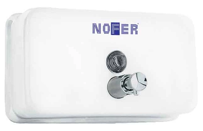 Диспенсер для мыла 1200 мл белый Nofer Inox 03002.W диспенсер туалетных накладок nofer