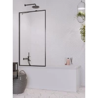 Шторка для ванны Radaway Idea Black PNJ II Frame 70 10001070-54-56 прозрачное