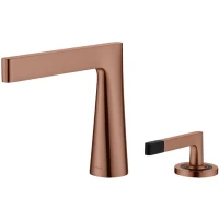Смеситель для раковины Boheme Duo 161-CB медь матовая