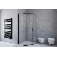 Душевой уголок Royal Bath RB1280TR-T-BL 120x80 см, профиль черный матовый, стекло прозрачное