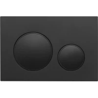 Кнопка смыва Veconi Flush V10 FLV10-B для инсталляции, черный матовый/черный глянец/черный матовый