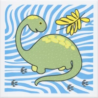 Керамическая плитка Kerama Marazzi Декор Динозаврики 2 матовый 20x20x6,9 OP\A227\5009