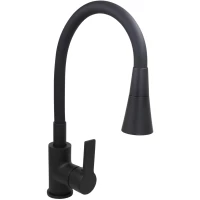 Смеситель для кухни Stella Polar Тулуза S3865-2 SP-00001980 с гибким изливом, черный матовый