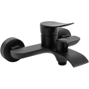 Изображение товара смеситель для ванны rea dart rea-b3300 с душевым гарнитуром, черный матовый