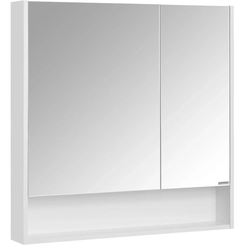 Зеркальный шкаф 85x85 см белый матовый Акватон Сканди 1A252302SD010