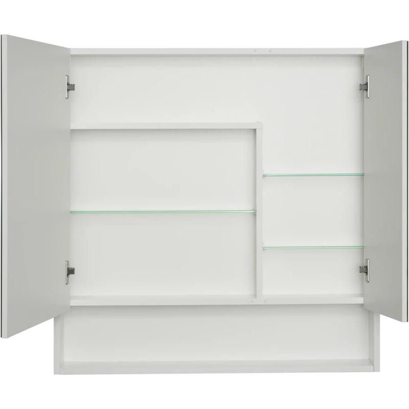 Зеркальный шкаф 85x85 см белый матовый Акватон Сканди 1A252302SD010