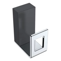 Крючок Boheme Q 10946-CR-B для ванны, хром/черный матовый