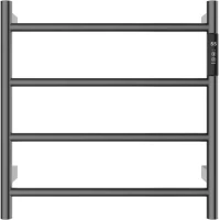 Полотенцесушитель электрический AQUAme AQM3124GM 474x475, диммер правый, оружейная сталь