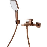 Смеситель для ванны Knotlor Stable KN-22/RB с душевым гарнитуром, бронза матовая