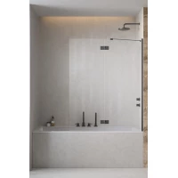 Шторка на ванну Radaway Essenza Brushed GunMetal PND II 140 Right 110002140-92-01R 140 см R, профиль оружейная сталь матовый, стекло прозрачное