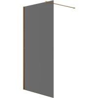 Душевая перегородка Knotlor Velum WI100TG0RB 100 см, профиль бронза матовая, стекло тонированное