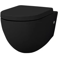 Унитаз подвесной Artceram File 2.0 FLV004 03 00 nero lucido безободковый, черный глянец