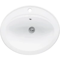 Раковина CeramaLux 9413 56x48 см, встраиваемая сверху, белый
