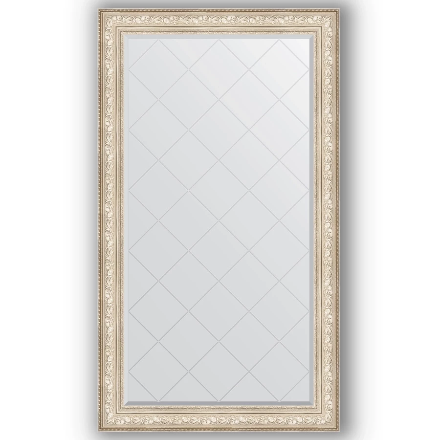 Зеркало 100x175 см виньетка серебро Evoform Exclusive-G BY 4426