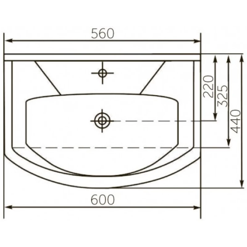 Раковина 60x44 см Corozo Элеганс SD-00000383