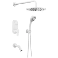 Душевой комплект 250 мм Elghansa 54R1783-White (Set-19)