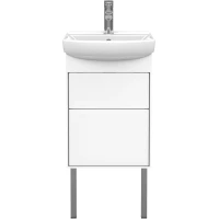 Тумба под раковину Belux Клермонт Н 45-02 4810924281586 41,8 см, напольная, белый глянец