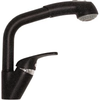 Смеситель для кухни черный Tolero Высокая лейка 679184