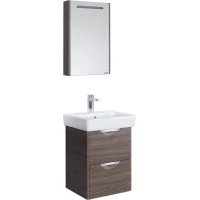 Комплект мебели дуб макиато 50 см Акватон Сильва 1A211701SIW50 + 1WH302184 + 1A215502SIW5L