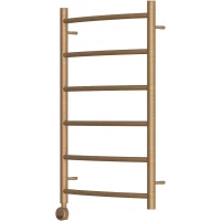 Полотенцесушитель электрический Point Афина П6 PN04158BRE 800x532, ТЭН левый/правый, бронза