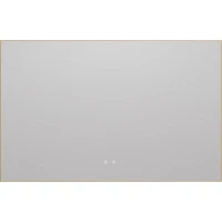 Зеркало Vincea VLM-4F120BG-2 120x80 см, с LED-подсветкой, сенсорным выключателем, диммером, антизапотеванием, золотой матовый