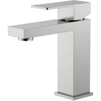 Смеситель для раковины BelBagno Kraft KRAFT-LVM-IN-W0 без донного клапана, сатин