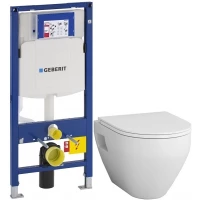 Комплект подвесной унитаз Am.Pm Spirit 2.0 C701738WH + C707857WH + система инсталляции Geberit 111.300.00.5