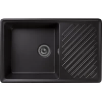 Кухонная мойка GranFest Quarz 52 75,3x47,7 см, черный