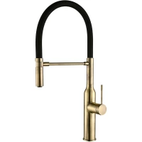 Смеситель для кухни Zorg SH 2022 BRONZE с гибким изливом, бронза