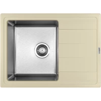 Кухонная мойка Florentina Комби 650 21.390.B0650.202 65x48 см, нержавеющая сталь/шампань