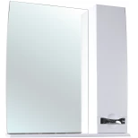Изображение товара зеркальный шкаф 65x87 см белый глянец r bellezza абрис 4619710001014
